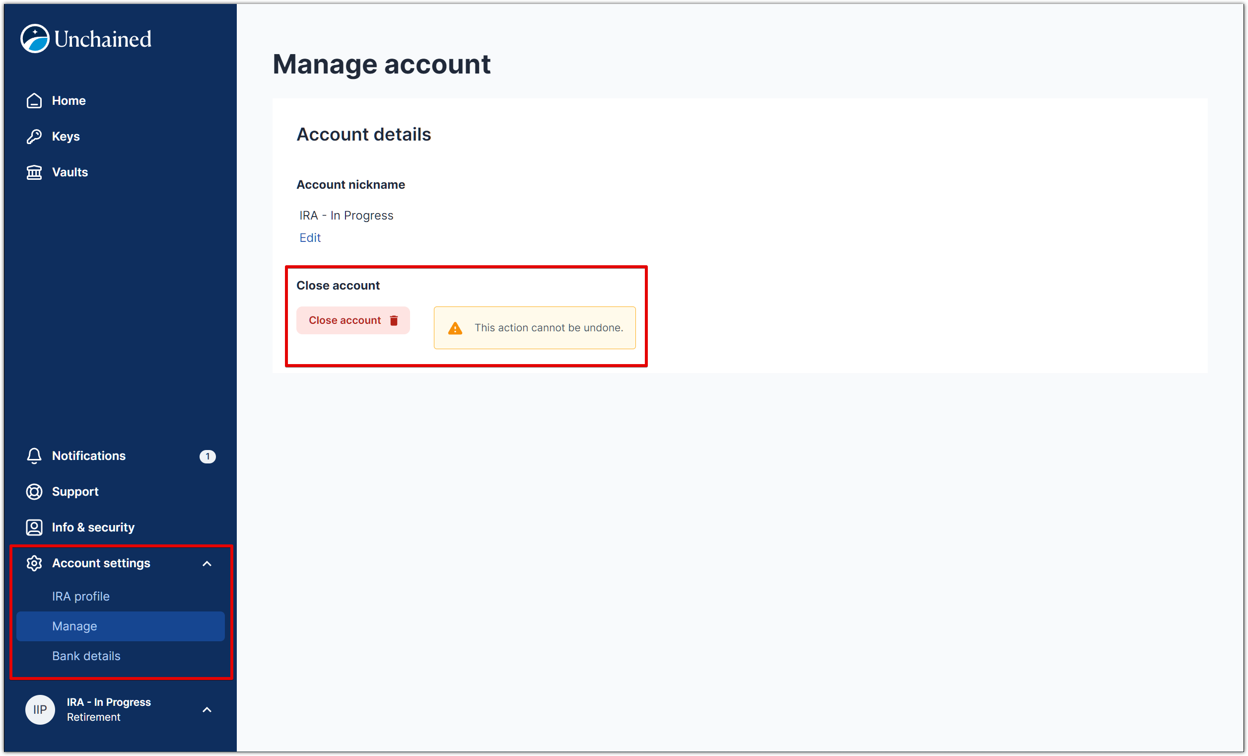 How do I delete my account?